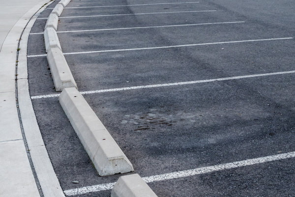 Picture parking curb stop bumpers concrete asheville henderson nc wnc